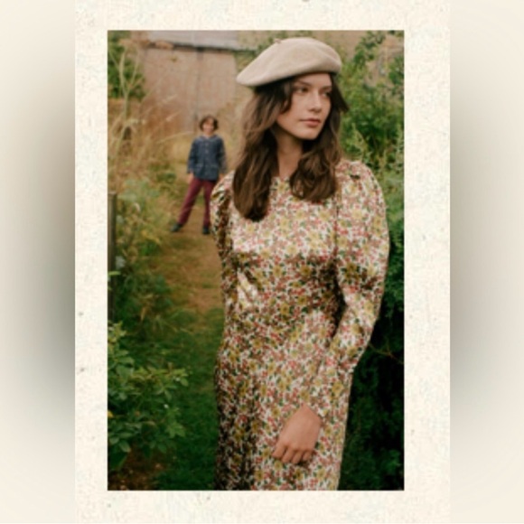 EUC Doen Vittoria Dress in Liberty Fabric Jennifer Spring Floral Sz M - Picture 2 of 9